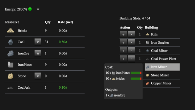 Incremental Factory Gameplay Screenshot
